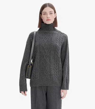 Apc Karen Sweater M Heather Charcoal Gray