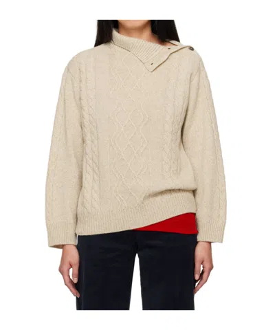 Apc Karen Turtleneck Sweater In Nude