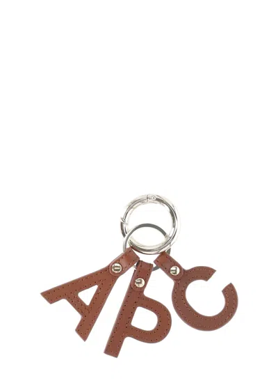 Apc Kaychain With Logo In Brown