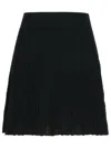 Apc A.p.c. 'kayla' Black Wool Skirt In Black