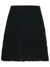 Apc A.p.c. 'kayla' Black Wool Skirt In Black
