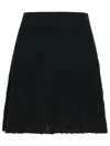 Apc A.p.c. 'kayla' Black Wool Skirt In Black