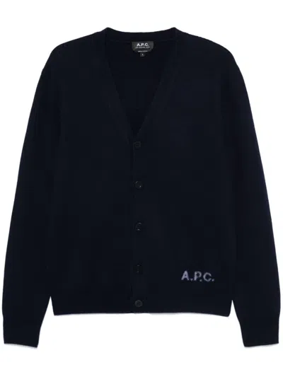 Apc Kenny Cardigan In Blue