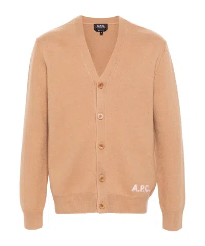 Apc Kenny Cardigan In Nude