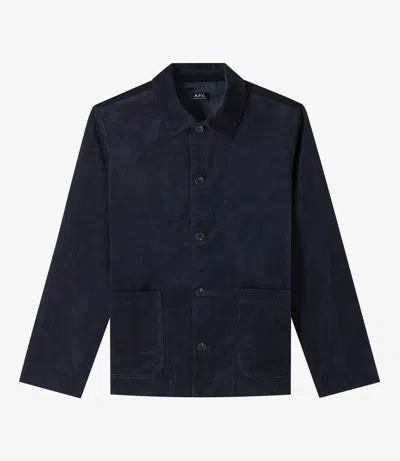 Apc Kerlouan Brodée Jacket Xl Midnight Blue