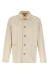 Apc Kerlouan Beige Jacket With Classic Collar And Front Button Closure In Cotton Man