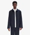 Apc Kerlouan Wool Shirt Jacket In Dark Navy Blue