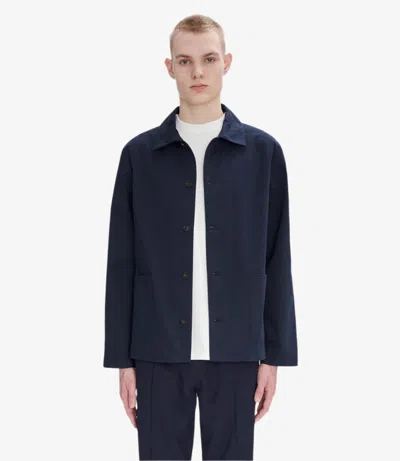Apc Kerlouan Logo Jacket Xl Dark Navy Blue