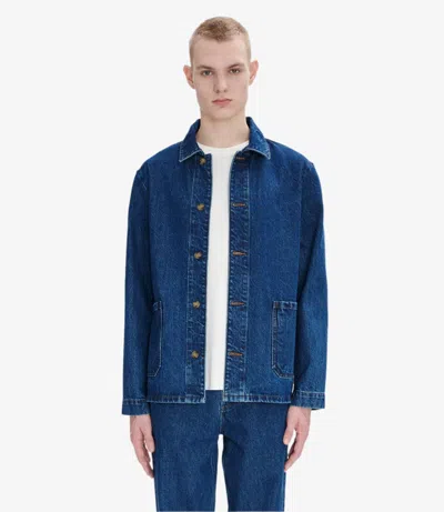 Apc Kerlouan Logo Jacket Xl Stonewashed Indigo