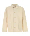 Apc Kerlouan Beige Jacket With Classic Collar And Front Button Closure In Cotton Man In Neutral