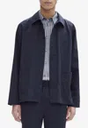 Apc Kerlouan Wool Shirt Jacket In Blue