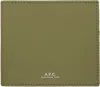 Apc Khaki Aly Wallet In Kbc Clay Green