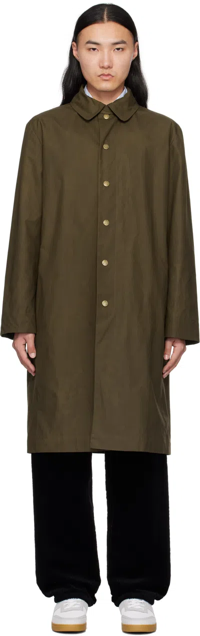 Apc Khaki Arthur Mac Coat In Jac Military Khaki