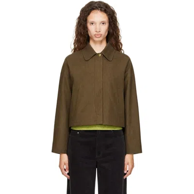 A.p.c. Khaki Becca Jacket In Jaa Khaki