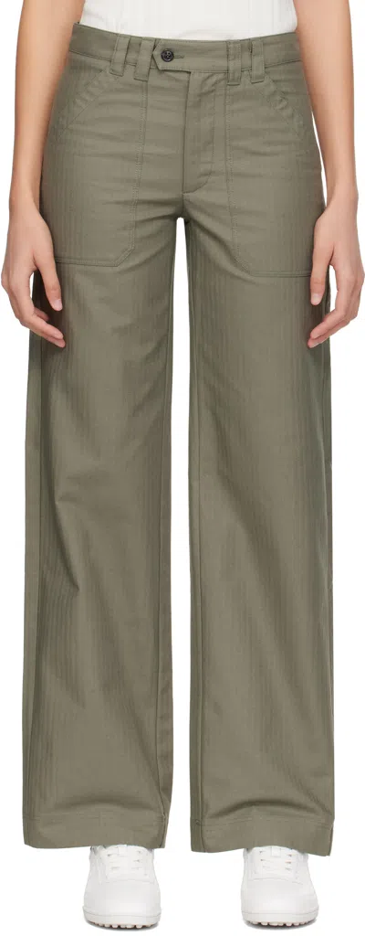 APC KHAKI BERRY TROUSERS