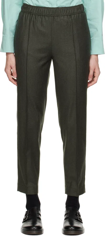 Apc Khaki Garance Trousers In Pkb Kaki Chine