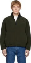 Apc Khaki Island Brodé Sweatshirt In Jaa Khaki