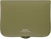 Apc Khaki Josh Coin Wallet In Kbc Clay Green