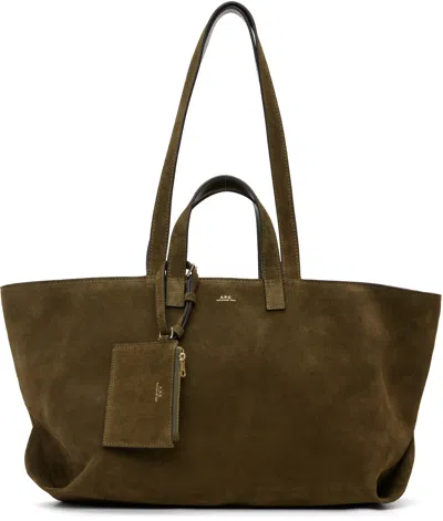 Apc Khaki 'le Drummer' Tote