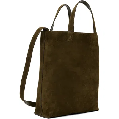A.p.c. Khaki Medium Cabas Maiko Tote Bag In Brown