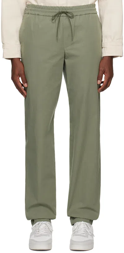 Apc Khaki New Kaplan Trousers In Kae Gray Green