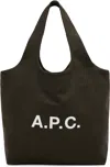 Apc A.p.c. Black Tote Bags Women In Green