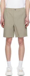 Apc Khaki Norris Shorts In Kae Gray Green
