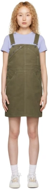 Apc Khaki Paola Minidress In Jaa Kaki