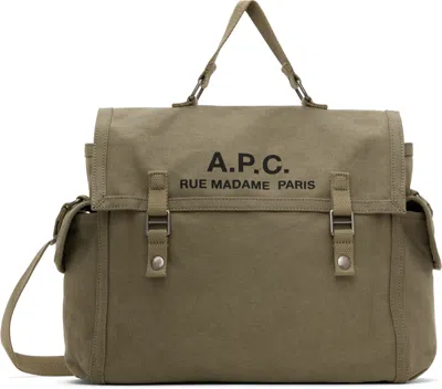 Apc Khaki Recuperation Bag In Jaa Khaki