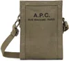 Apc Khaki Recuperation Neck Pouch In Jaa Khaki