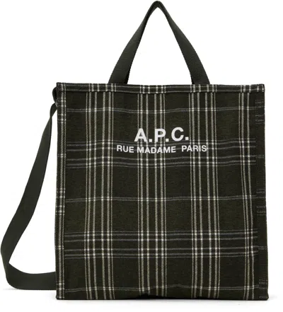 Apc Khaki Recuperation Shopping Tote In Jad Dark Khaki
