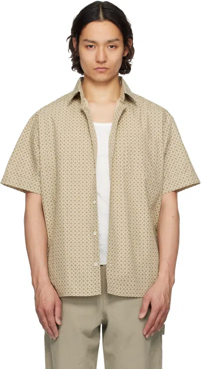 APC KHAKI ROSS SHORT-SLEEVE SHIRT