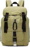 Apc Khaki Trek Backpack In Kaw Green Taupe