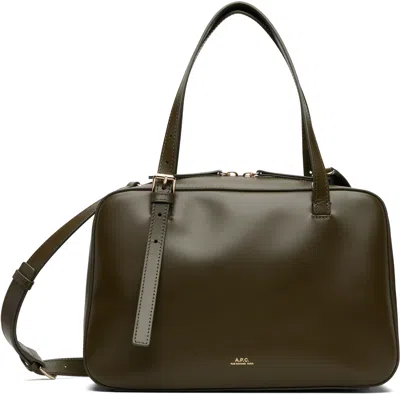 Apc Khaki Virginie Box Bag