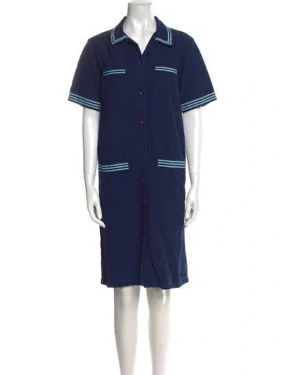 Pre-owned Apc Knee-length Dress In Blue