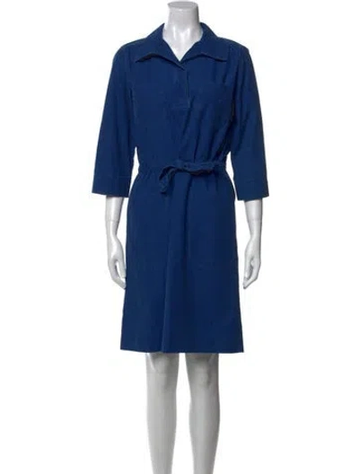 Pre-owned Apc Knee-length Dress In Blue