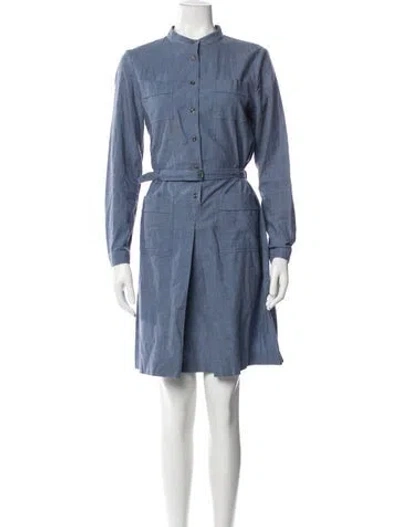 Pre-owned A.p.c. Knee-length Dress In Blue