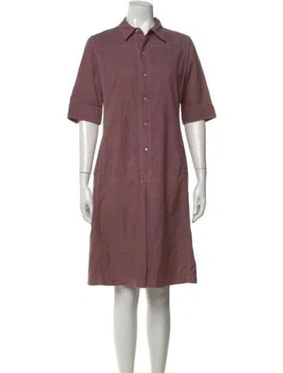 Pre-owned A.p.c. Knee-length Dress In Pink