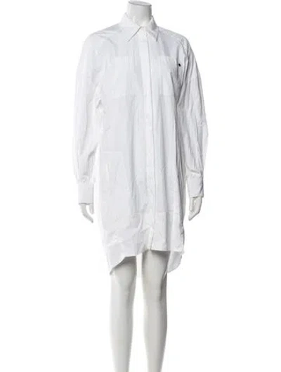Pre-owned A.p.c. Knee-length Dress In White