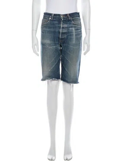 Pre-owned A.p.c. Knee-length Shorts In Blue