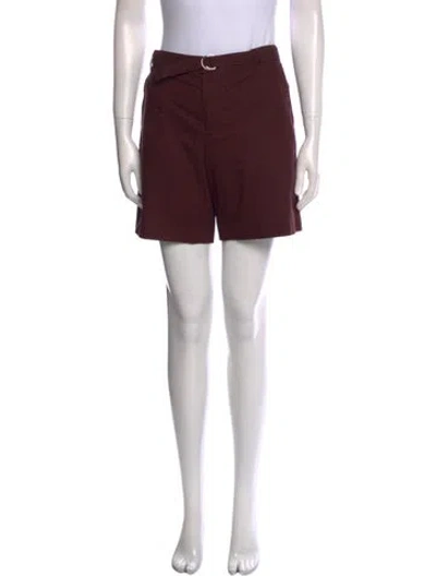 Pre-owned Apc Knee-length Shorts In Burgundy