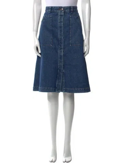 Pre-owned Apc Knee-length Skirt In Blue