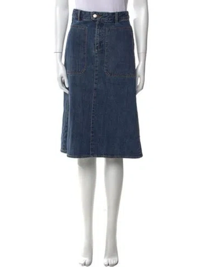 Pre-owned Apc Knee-length Skirt In Blue