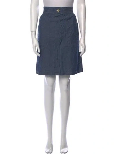 Pre-owned A.p.c. Knee-length Skirt In Blue