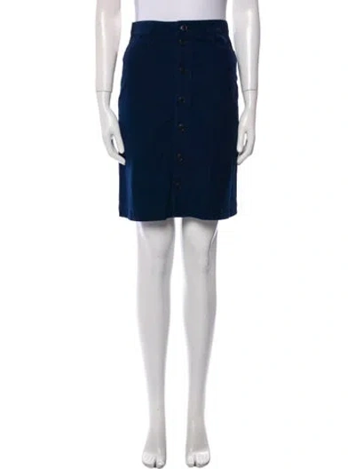 Pre-owned A.p.c. Knee-length Skirt In Blue