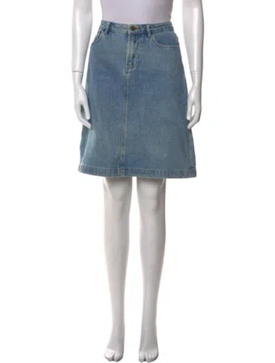 Pre-owned Apc Knee-length Skirt In Blue