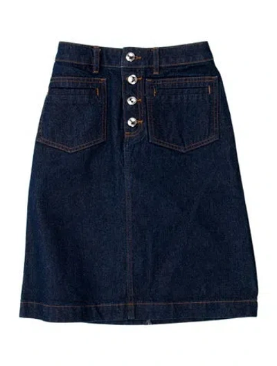 Pre-owned Apc Knee-length Skirt In Blue