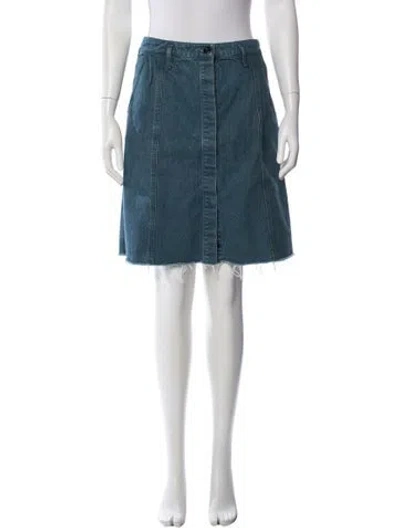 Pre-owned A.p.c. Knee-length Skirt In Blue