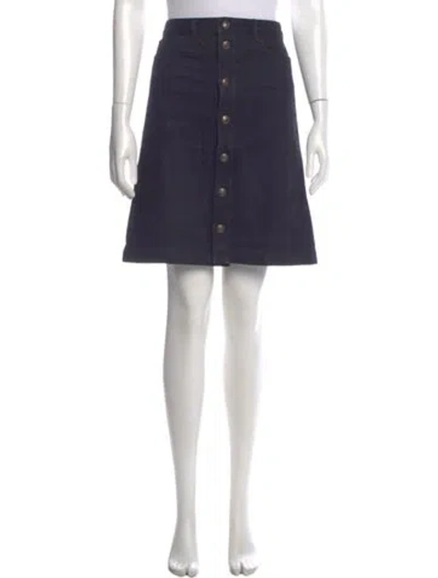 Pre-owned A.p.c. Knee-length Skirt In Blue
