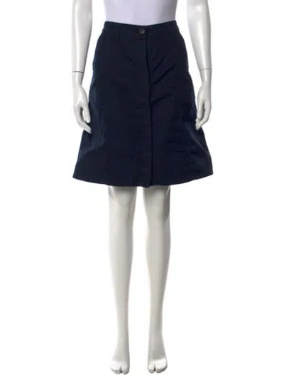 Pre-owned A.p.c. Knee-length Skirt In Blue